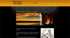 Desktop Screenshot of ofenlepke.de